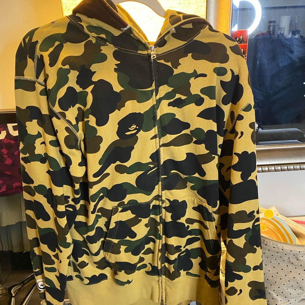 Bape ape face full zip